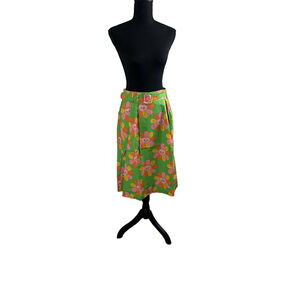 Modcloth Vibrant Colored Kitty Skirt w/ Belt, Size 8
